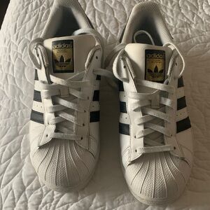 Adidas Classic White and Black Shoes